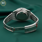 Dark Rhodium Dial DJ 41mm Moissanite Diamond Bezel Watch | Jubilee Bracelet