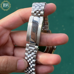 Dark Rhodium Dial DJ 41mm Moissanite Diamond Bezel Watch | Jubilee Bracelet