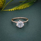 Twist Round Cut Moissanite Diamond Engagement Ring - JBR Jeweler
