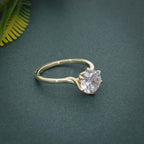 Twist Round Cut Moissanite Diamond Engagement Ring - JBR Jeweler