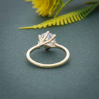 Twist Round Cut Moissanite Diamond Engagement Ring - JBR Jeweler