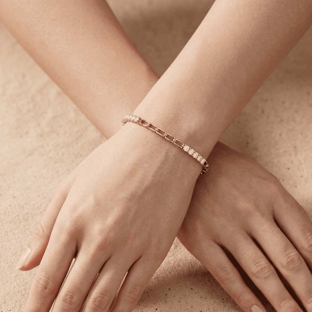 Diamond Gold Chain Bracelet for Women Dainty Jewelry