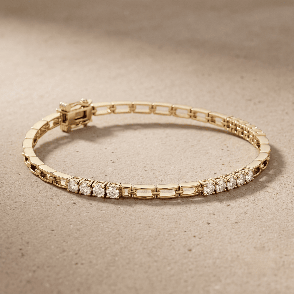 Diamond Gold Chain Bracelet for Women Dainty Jewelry