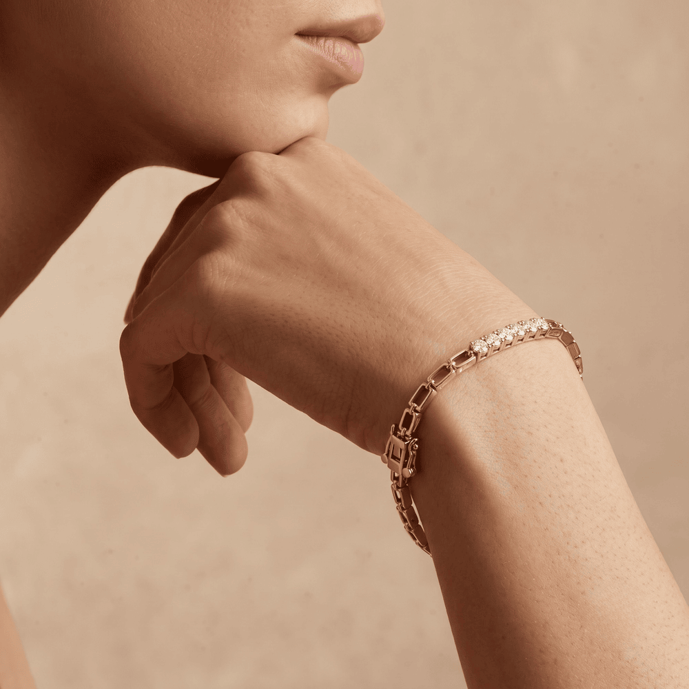Diamond Gold Chain Bracelet for Women Dainty Jewelry