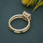 Double Band Princess Lab Grown Diamond Engagement Ring - JBR Jeweler