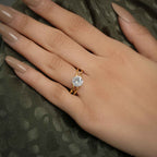 Double Band Round Lab Grown Diamond Engagement Ring - JBR Jeweler