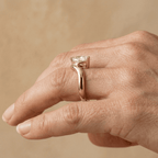 East west marquise diamond promise ring for her