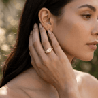 East west marquise diamond promise ring for her