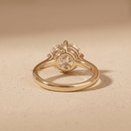 East west diamond solitaire ring