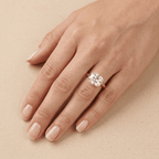Unique east west engagement ring