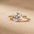 East west lab grown diamond gold ring
