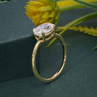 East West Oval Lab Grown Diamond Engagement Ring