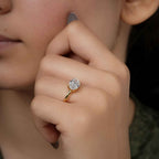 East West Oval Lab Grown Diamond Engagement Ring - JBR Jeweler