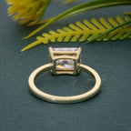 East West Radiant Moissanite Diamond Engagement Ring - JBR Jeweler