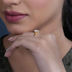 Elongated Cushion Cut Solitaire Lab Grown Diamond Wedding Bridal Ring Sets - JBR Jeweler