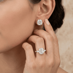 Elongated Cushion Lab Diamond Wedding Ring for Her