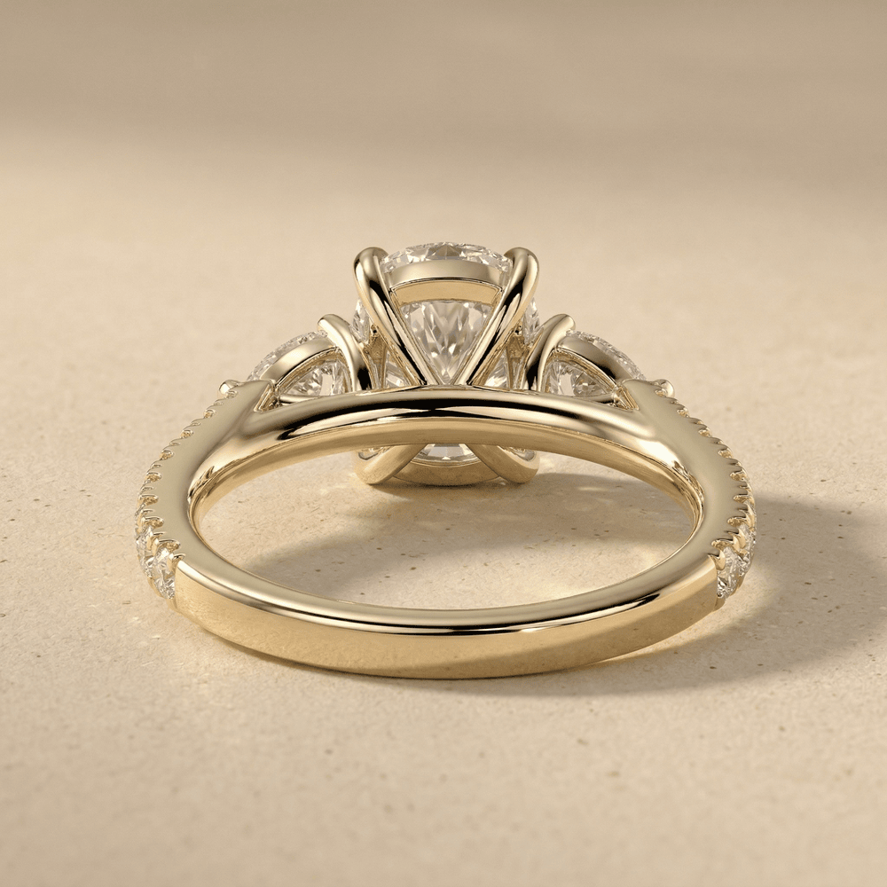 Elegant Elongated Cushion Cut Bridal Ring for Women