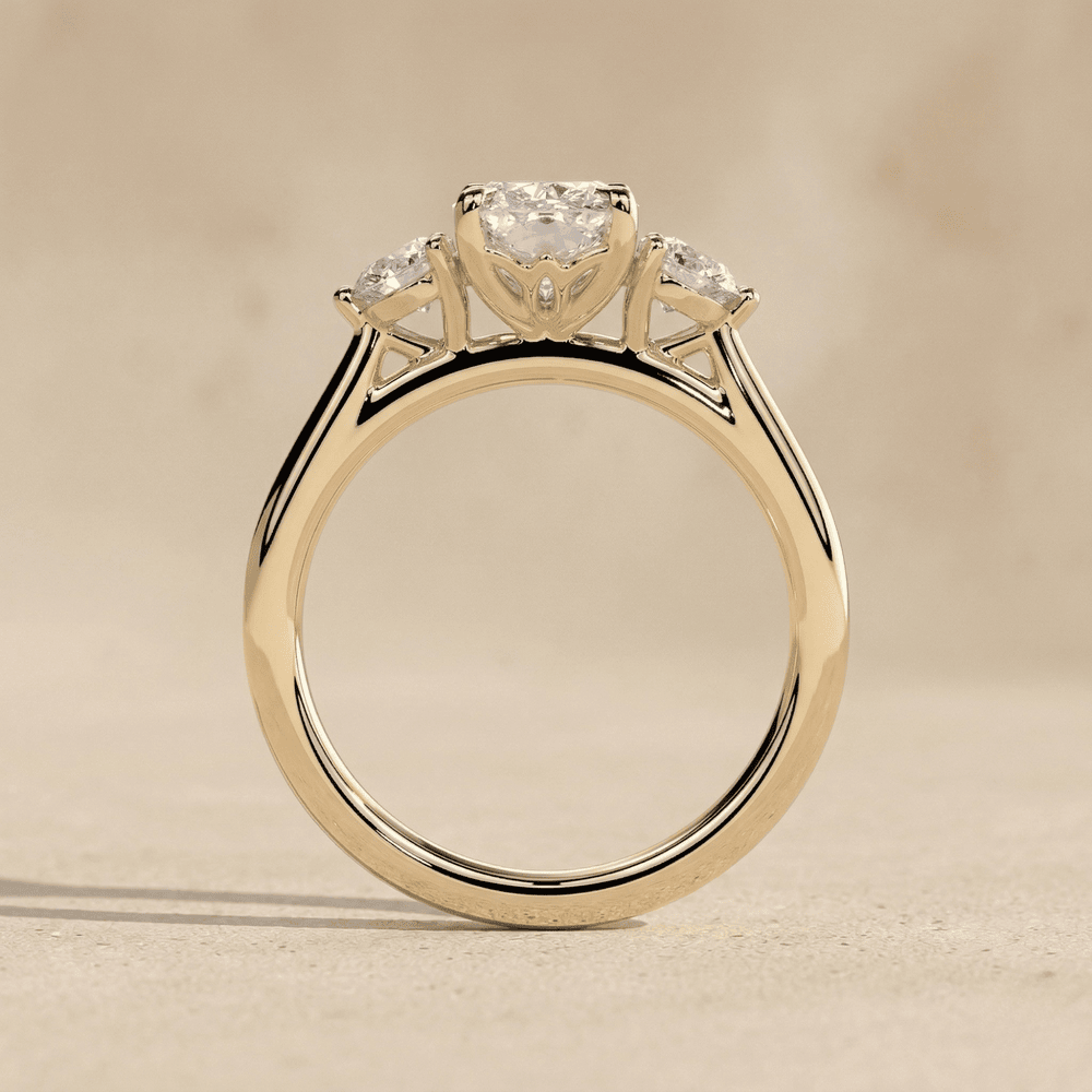 Three stone diamond ring symbolizing lasting love