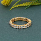 Emerald Eternity Moissanite Diamond Ring - JBR Jeweler