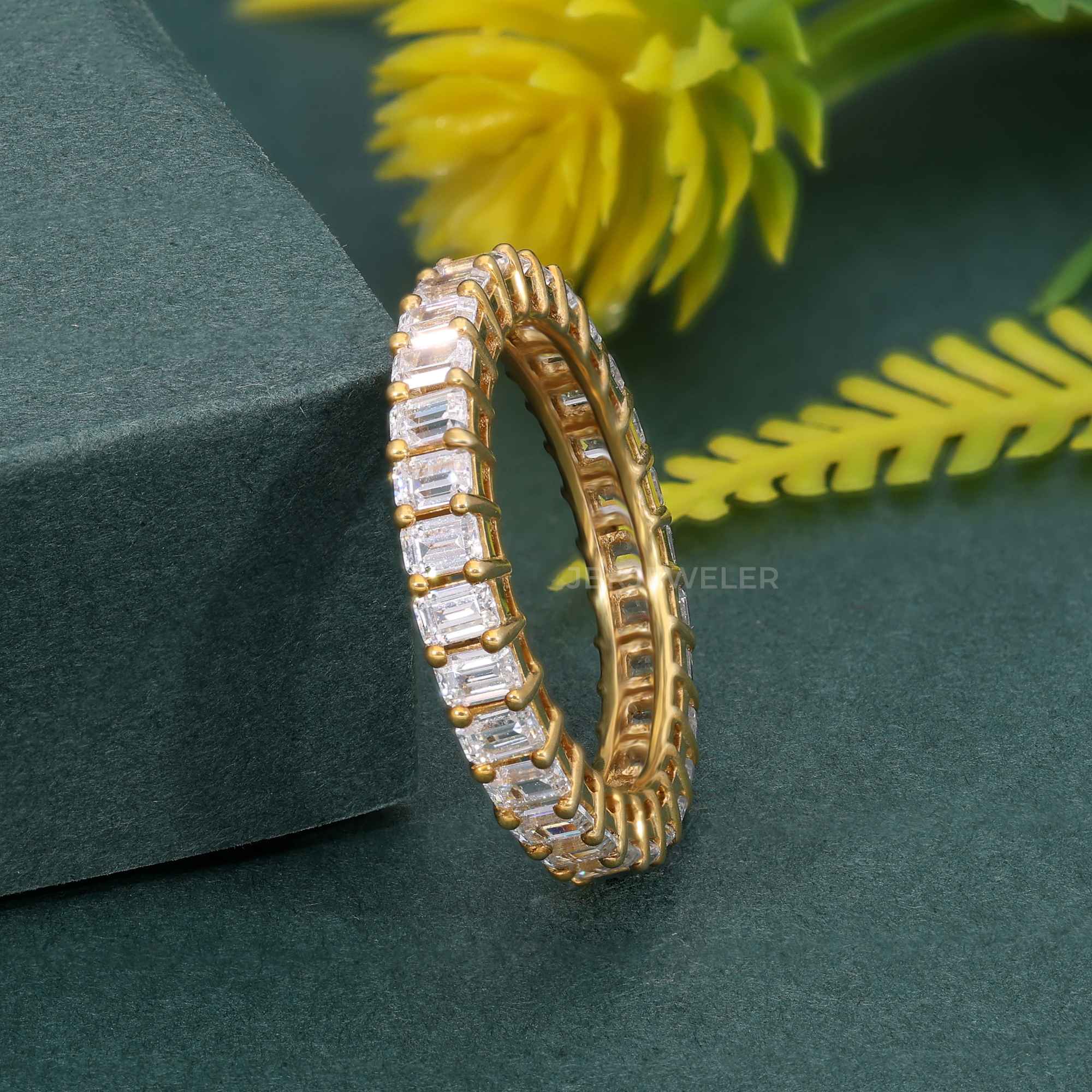 Emerald Eternity Lab Grown Diamond Ring - JBR Jeweler