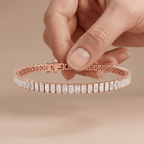 Emerald Cut Lab Diamond Bracelet