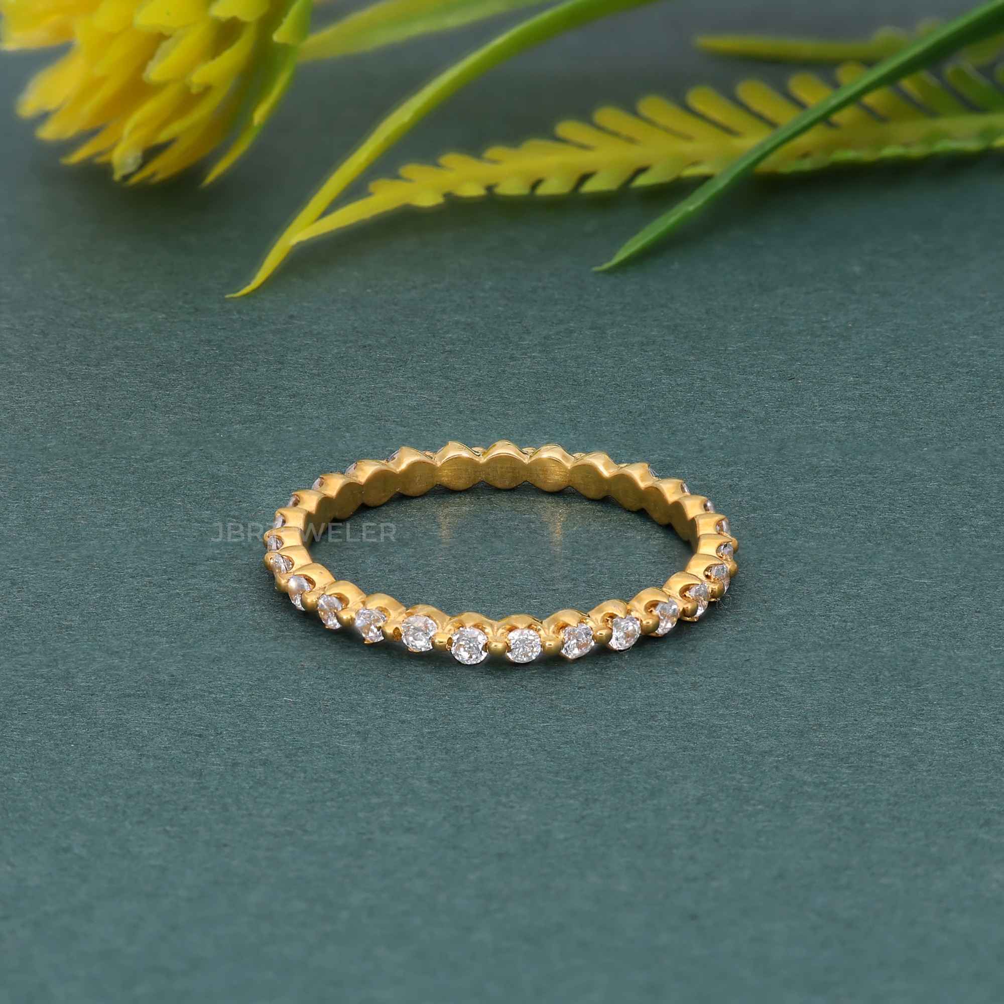 Floating Eternity Lab Diamond Wedding Ring - JBR Jeweler