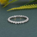 Floating Eternity Moissanite Diamond Wedding Ring - JBR Jeweler