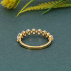 Floating Oval Cut Lab Grown Diamond Wedding Ring - JBR Jeweler