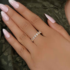 Floating Oval Cut Lab Grown Diamond Wedding Ring - JBR Jeweler