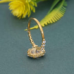 Floating Shared Prong Oval Moissanite Diamond Halo Ring - JBR Jeweler