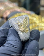 Hip Hop Baguette Moissanite Diamond Lucky Number Iced Out Ring - JBR Jeweler