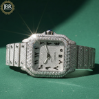 Fully Iced Out VVS Moissanite Diamond Bust Down Watch For Men