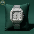 Fully Iced Out VVS Moissanite Diamond Bust Down Watch For Men