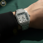 Fully Iced Out VVS Moissanite Diamond Bust Down Watch For Men