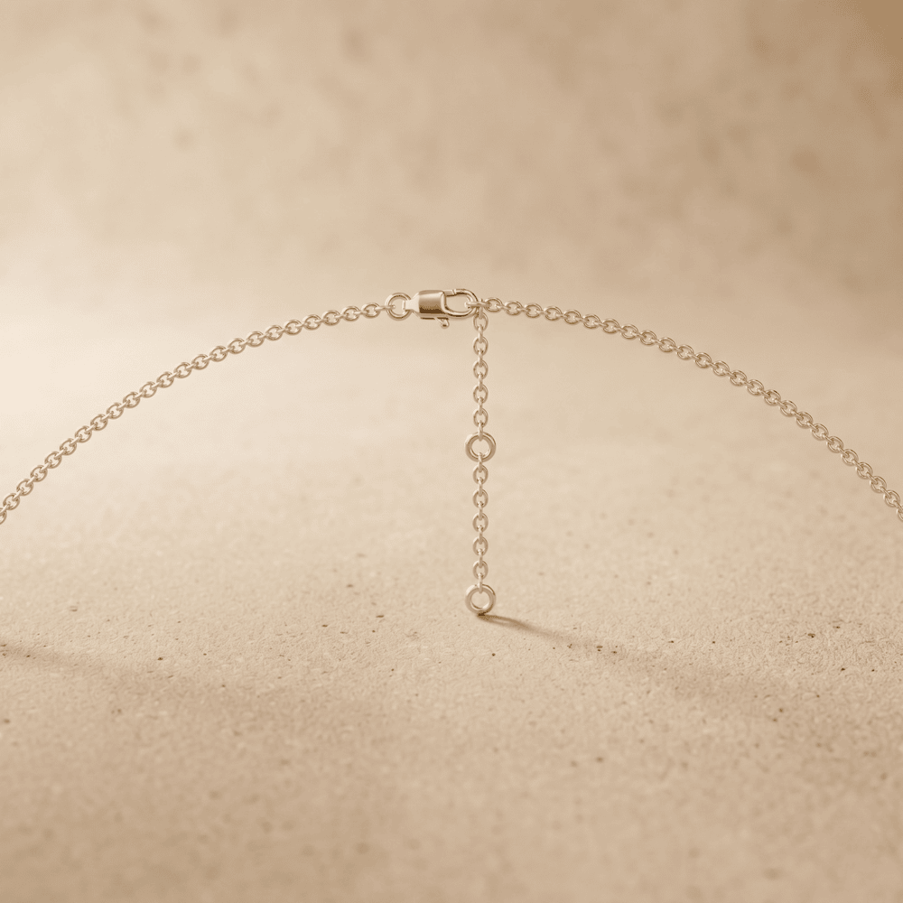 Gold Infinity Pendant Necklace with Oval Clear Stone