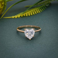 Reveal Heart Cut Lab Grown Diamond Engagement Ring