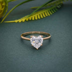 Reveal Heart Cut Moissanite Diamond Engagement Ring - JBR Jeweler