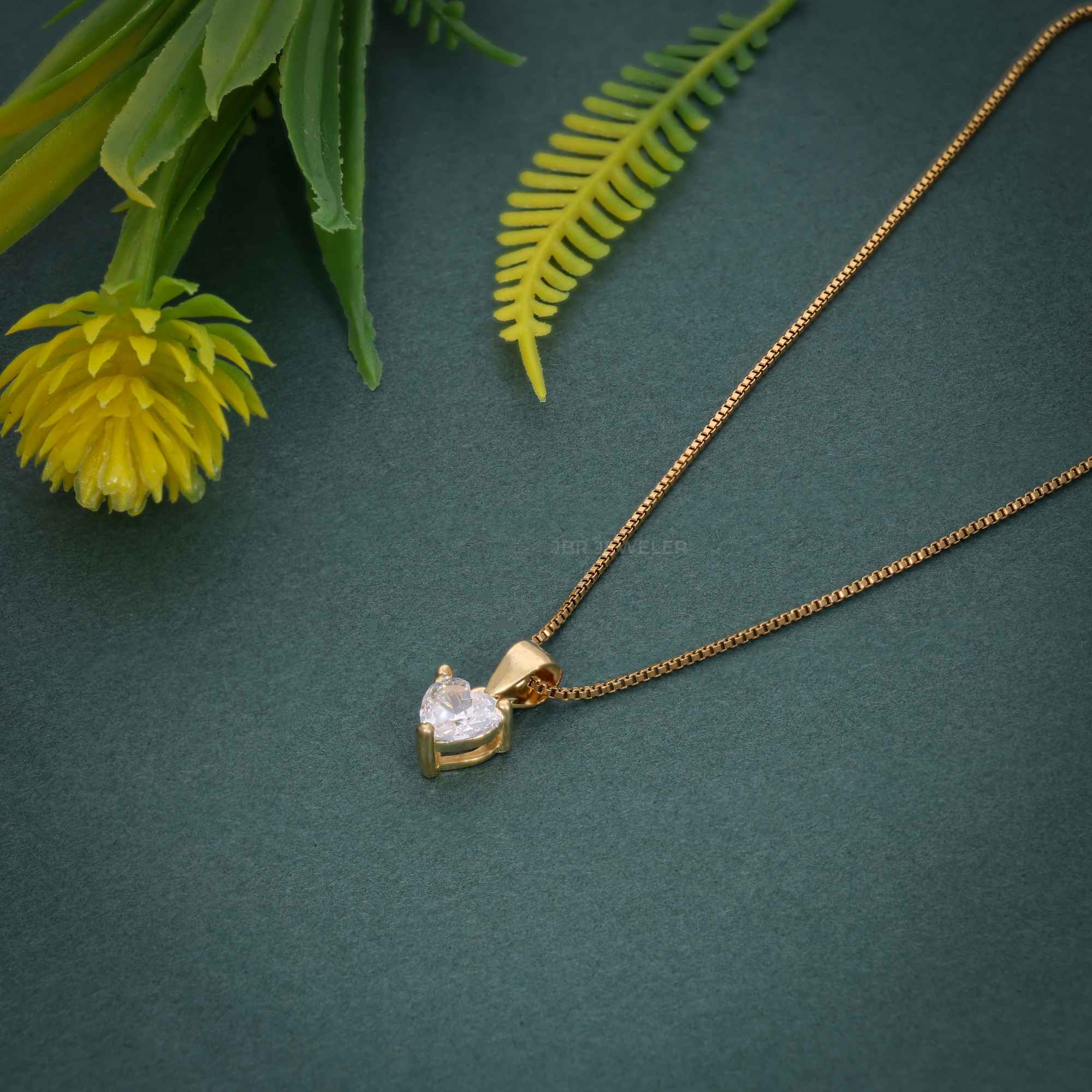 14K Solid Gold 1 Carat Heart Cut Moissanite Diamond Solitaire Pendant Necklaces for Women