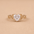 Celtic dragon 14K gold ring band detail
