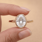 IGI certified diamond ring proposal moment