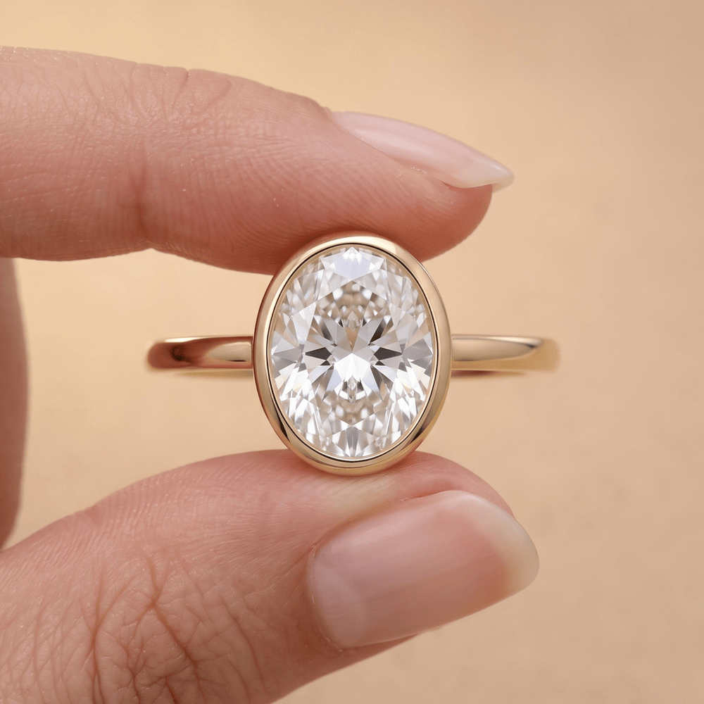 IGI certified diamond ring proposal moment