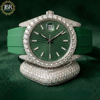 Iced Out Green Dial VVS Moissanite Hip Hop Automatic Luxury Watch JBR JEWELER