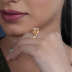 Infinity Three Stone Heart Cut Lab Grown Diamond Bridal Wedding Ring Sets - JBR Jeweler