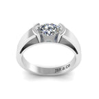 JBR Classic Solitaire Moissanite Oval Cut 14kt Solid Gold Ring - JBR Jeweler