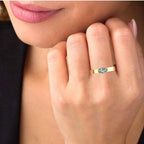 JBR Classic Solitaire Moissanite Oval Cut 14kt Solid Gold Ring - JBR Jeweler