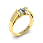 JBR Classic Solitaire Moissanite Oval Cut 14kt Solid Gold Ring - JBR Jeweler