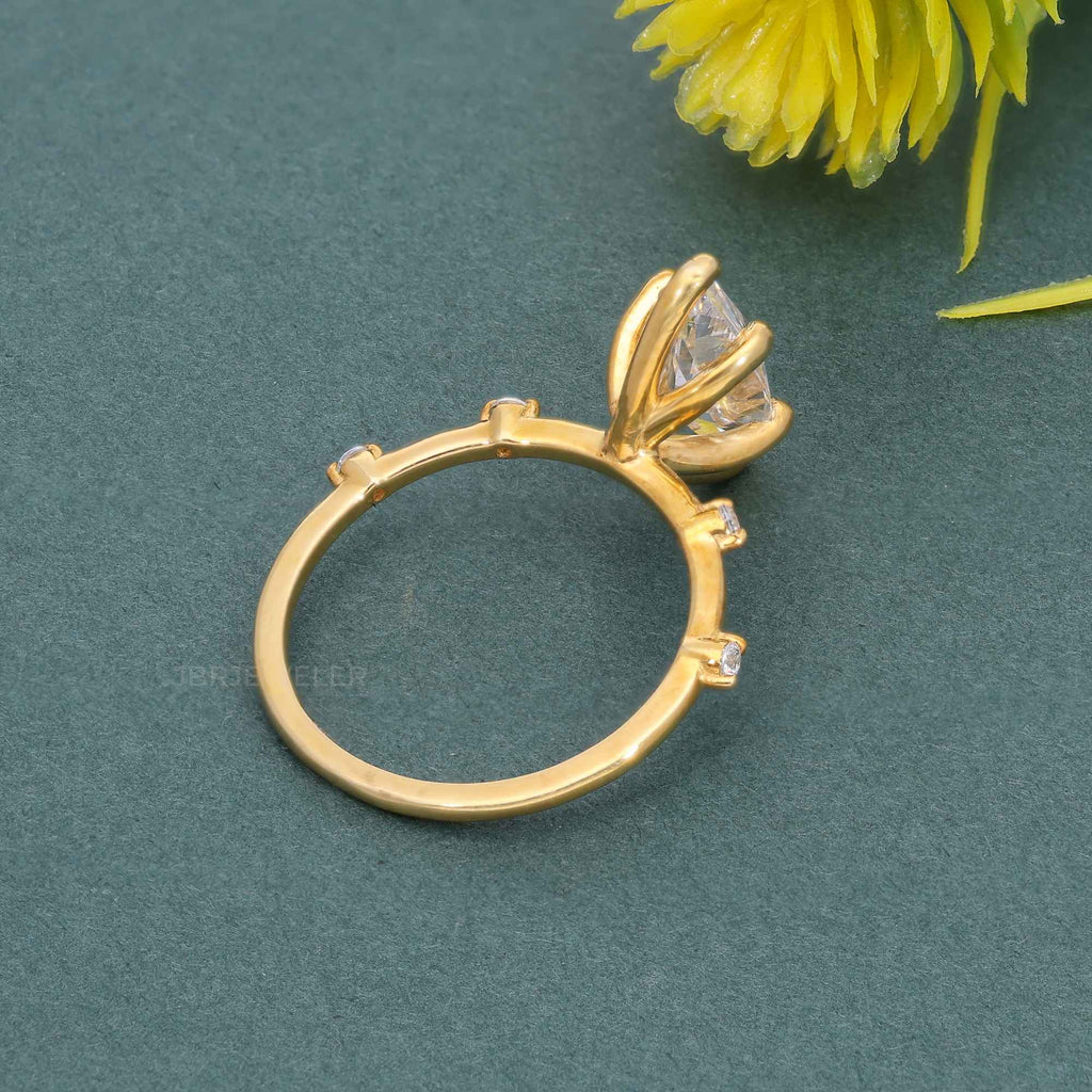 Knife edge Marquise Cut Lab Grown Diamond Engagement Ring - JBR Jeweler