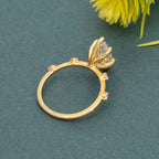 Knife edge Marquise Cut Lab Grown Diamond Engagement Ring - JBR Jeweler