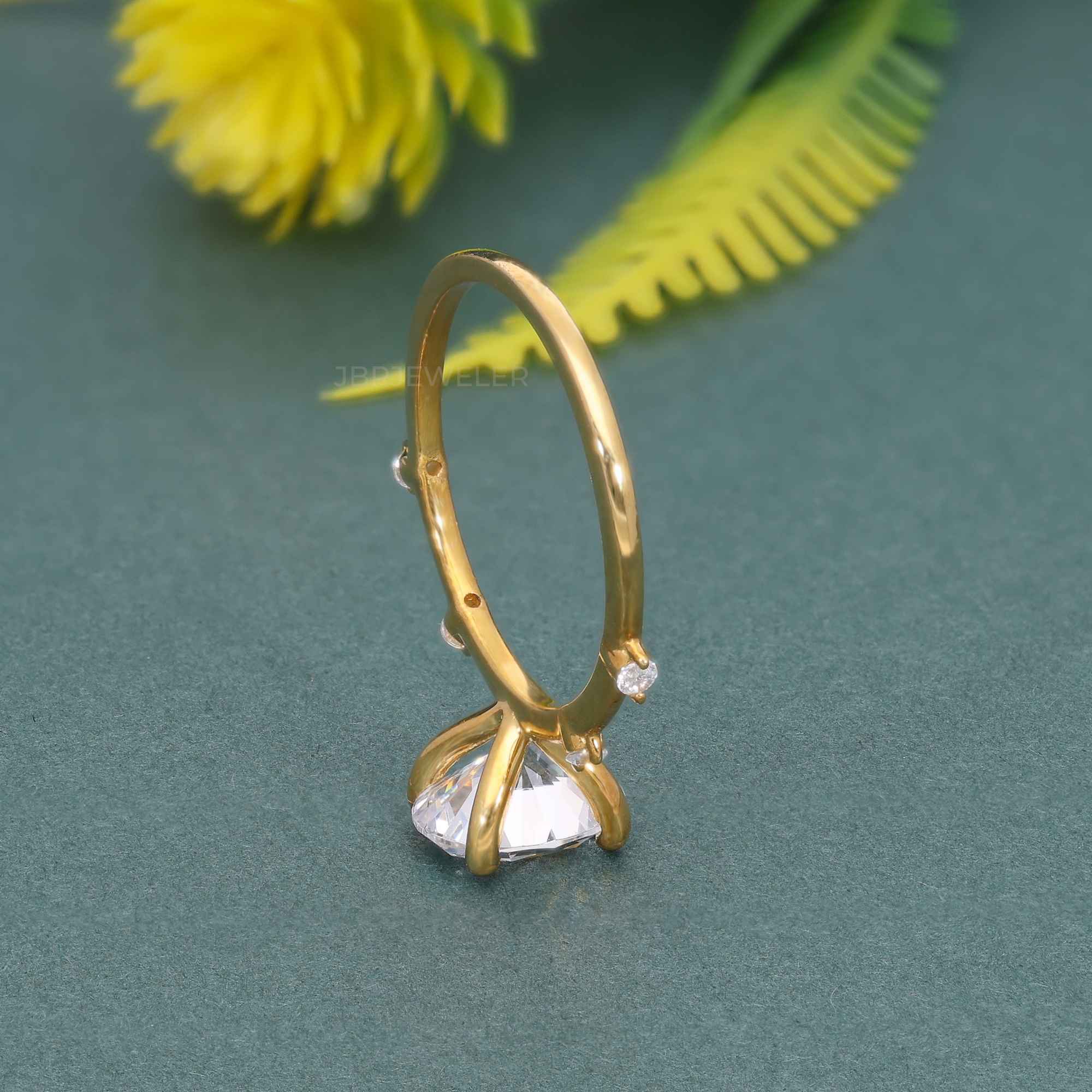 Knife edge Oval Cut Lab Grown Diamond Engagement Ring - JBR Jeweler