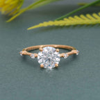 Knife edge Round Cut Lab Grown Diamond Engagement Ring - JBR Jeweler